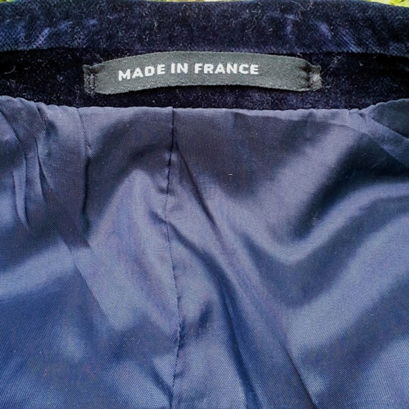 Yves St. Laurant Vintage 1960's Men's Blue Velvet Dinner Smoking Jacket LIKE NEW - Picture 6 of 12